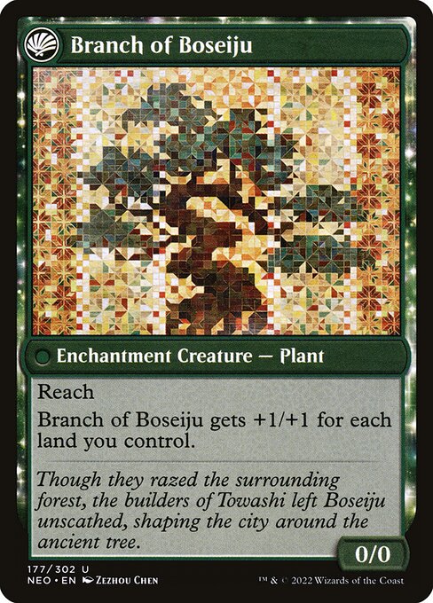 Boseiju Reaches Skyward // Branch of Boseiju (reverso)