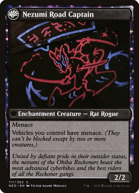 Okiba Reckoner Raid // Nezumi Road Captain (reverso)