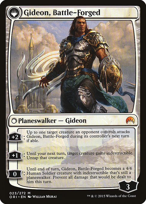 Kytheon, Hero of Akros // Gideon, Battle-Forged (reverso)