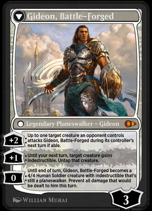 Kytheon, Hero of Akros // Gideon, Battle-Forged (reverso)