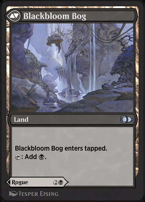 Blackbloom Rogue // Blackbloom Bog (reverso)