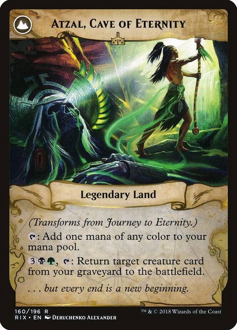 Journey to Eternity // Atzal, Cave of Eternity (reverso)