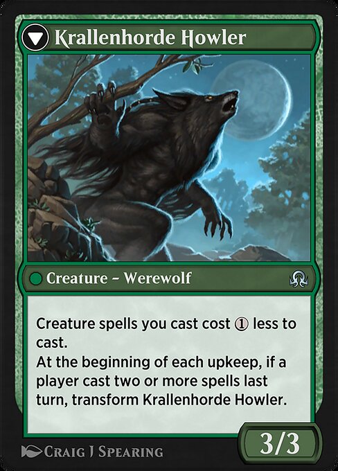 Duskwatch Recruiter // Krallenhorde Howler (reverso)