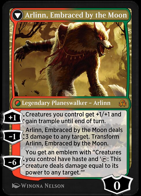 Arlinn Kord // Arlinn, Embraced by the Moon (reverso)