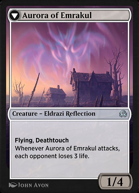 Cryptolith Fragment // Aurora of Emrakul (reverso)