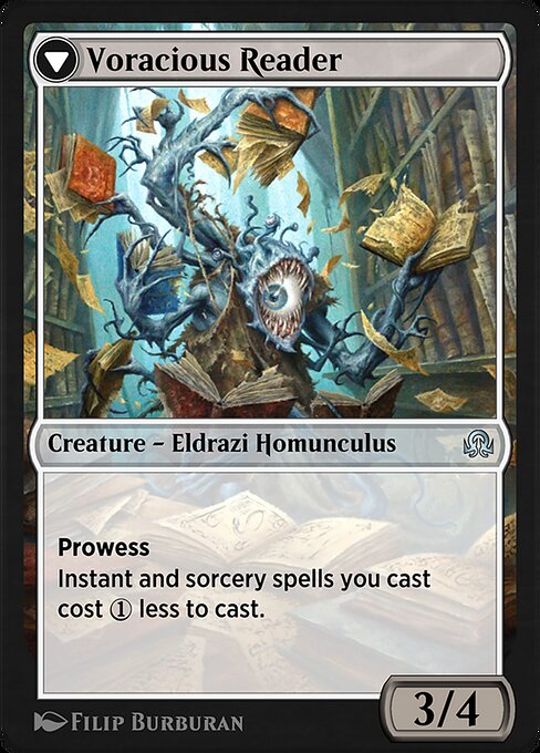 Curious Homunculus // Voracious Reader (reverso)