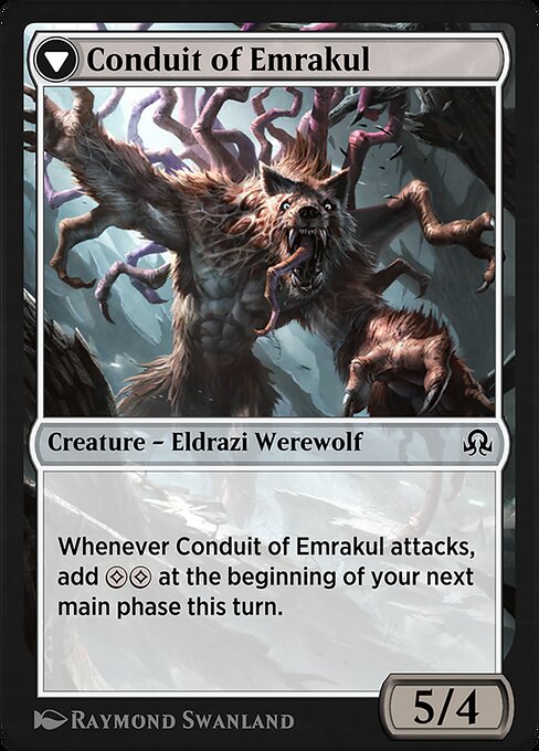 Conduit of Storms // Conduit of Emrakul (reverso)