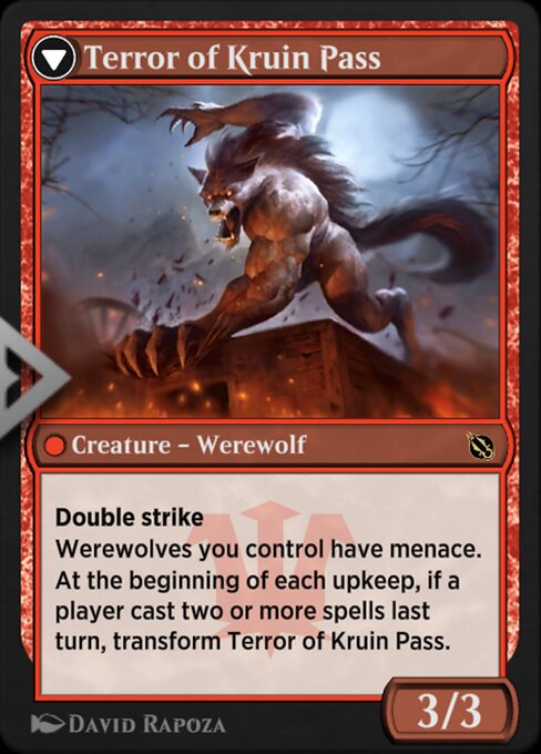Kruin Outlaw // Terror of Kruin Pass (reverso)
