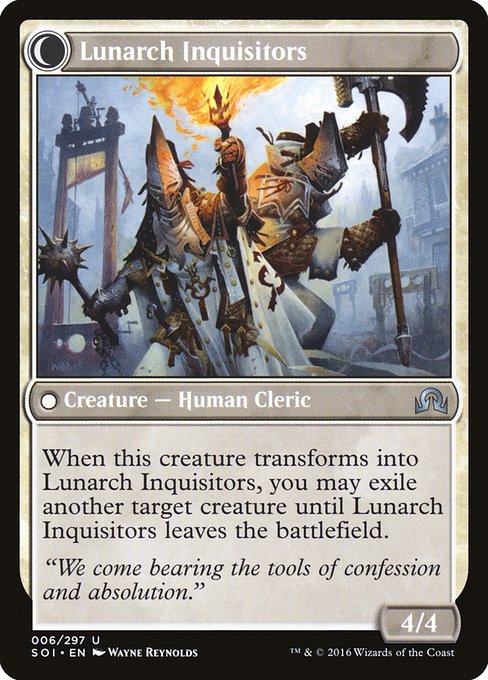 Avacynian Missionaries // Lunarch Inquisitors (reverso)