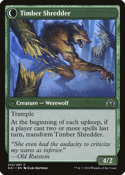 Hinterland Logger // Timber Shredder (reverso)