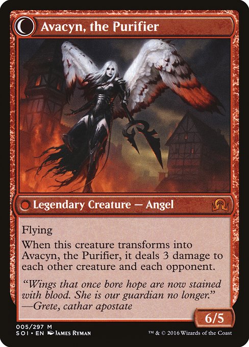 Archangel Avacyn // Avacyn, the Purifier (reverso)
