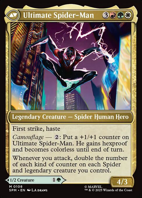 Miles Morales // Ultimate Spider-Man (reverso)