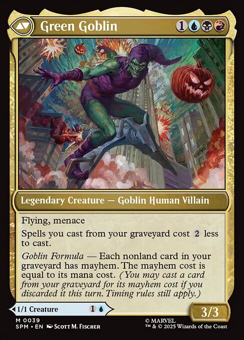 Norman Osborn // Green Goblin (reverso)