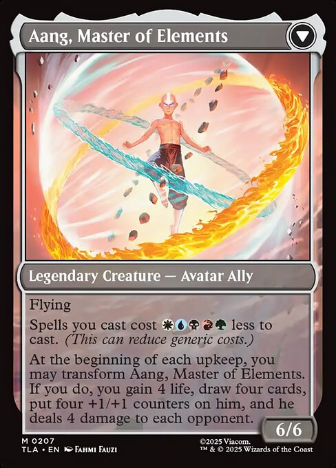 Avatar Aang // Aang, Master of Elements (reverso)