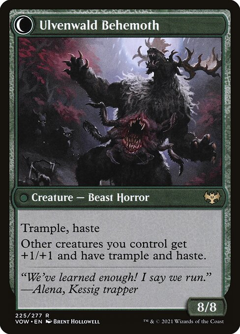 Ulvenwald Oddity // Ulvenwald Behemoth (reverso)
