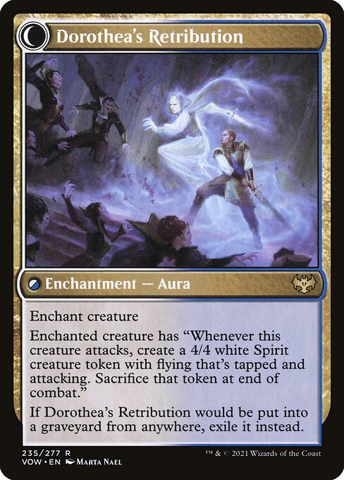 Dorothea, Vengeful Victim // Dorothea's Retribution (reverso)
