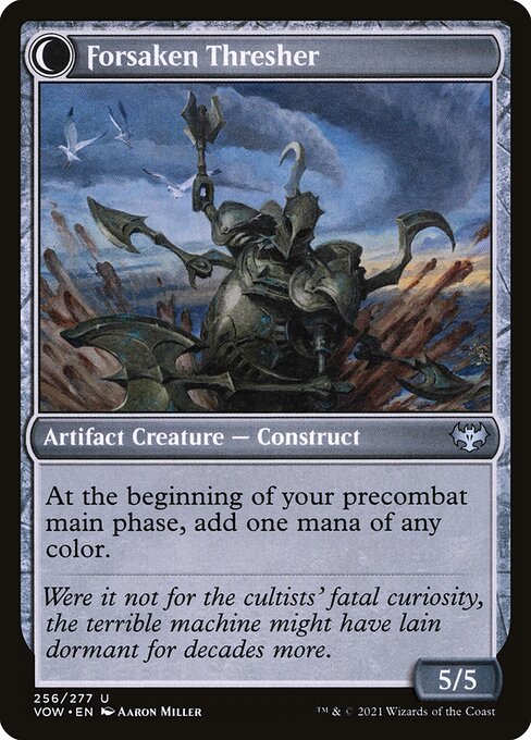 Foreboding Statue // Forsaken Thresher (reverso)