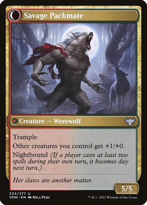 Child of the Pack // Savage Packmate (reverso)
