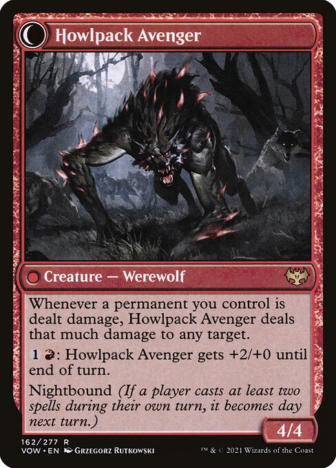 Ill-Tempered Loner // Howlpack Avenger (reverso)