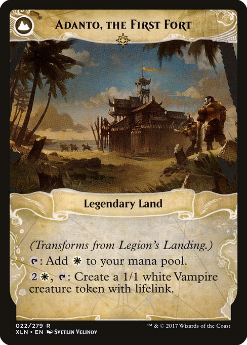 Legion's Landing // Adanto, the First Fort (reverso)
