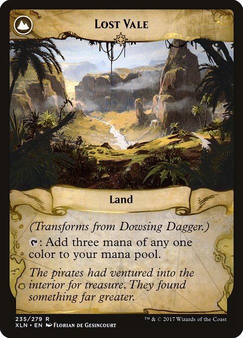 Dowsing Dagger // Lost Vale (reverso)