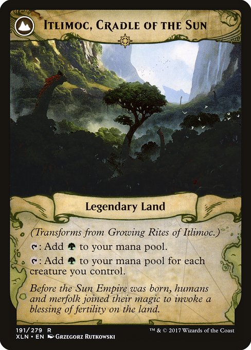 Growing Rites of Itlimoc // Itlimoc, Cradle of the Sun (reverso)