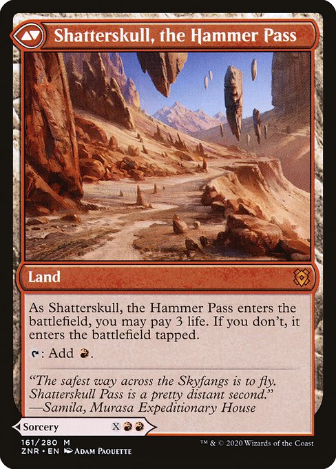 Shatterskull Smashing // Shatterskull, the Hammer Pass (reverso)