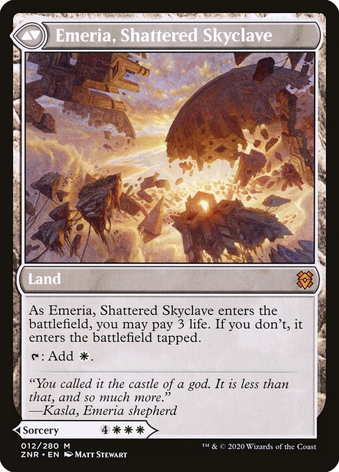 Emeria's Call // Emeria, Shattered Skyclave (reverso)